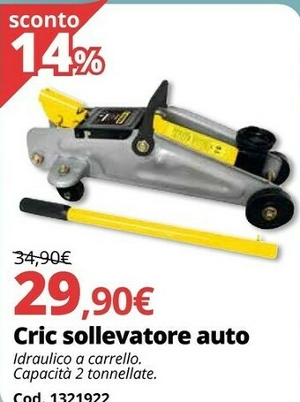 Brico Io Cric Sollevatore Auto offerta