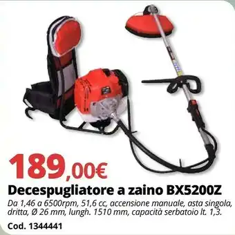 Brico Io Decespugliatore A Zaino BX5200Z offerta