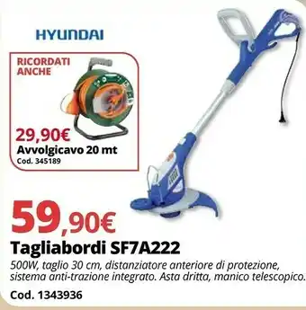 Brico Io Polar Hyundai Tagliabordi SF7A222 offerta