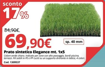 Brico Io Prato Sintetico Elegance Mt. 1x5 offerta