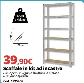 Brico Io Scaffale In Kit Ad Incastro offerta
