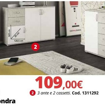 Brico Io Buffet Serie Londra 3 Ante E 2 Cassetti offerta