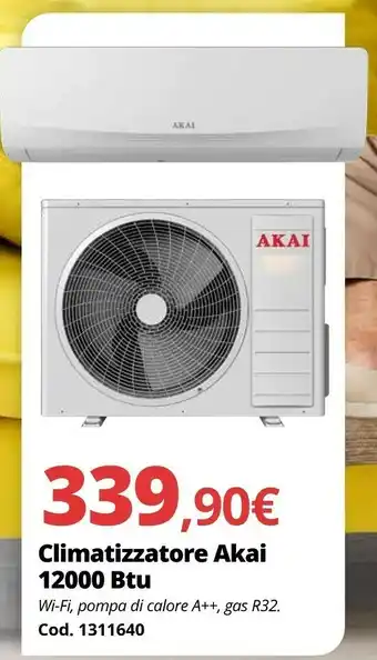 Brico Io Climatizzatore Akai 12000 BTU offerta