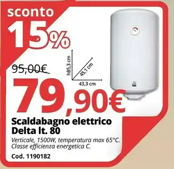 Brico Io Delta Scaldabagno elettrico offerta