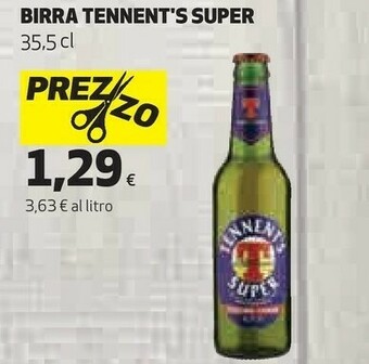 Coop Tennent's Birra Super offerta