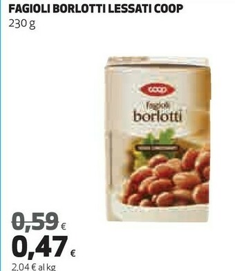 Coop Coop - Fagioli Borlotti 230 G(ml) offerta