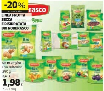 Coop Noberasco Linea Frutta Secca E Disidratata Bio offerta