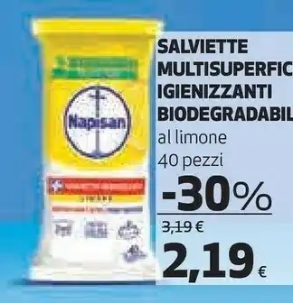 Coop Napisan Salviette Multisuperfici Igienizzanti offerta