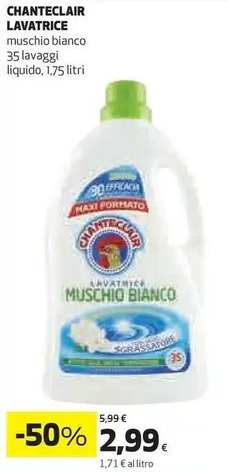 Coop Chanteclair Lavatrice Muschio Bianco offerta