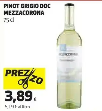 Coop Mezzacorona Pinot Grigio Doc 75 Cl offerta