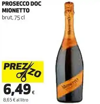 Coop Mionetto Prosecco Doc Brut 75 Cl offerta