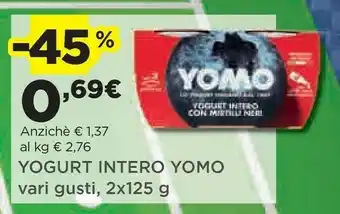 Coop Yomo Yogurt Intero Alla Vaniglia 250 G(ml) offerta