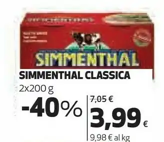 Coop Simmenthal Classica 2 X 200 G offerta