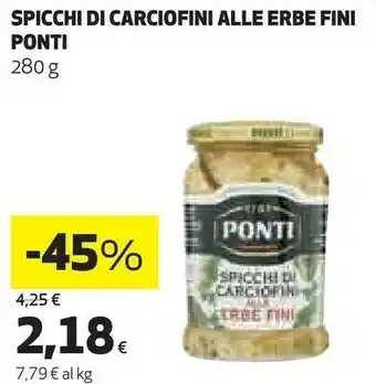 Coop Ponti Spicchi Di Carciofini Alle Erbe Fini 280 G offerta