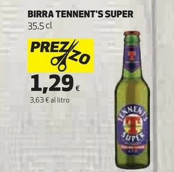 Coop Tennent's Birra Super offerta