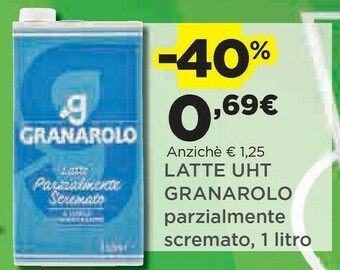 Coop Granarolo Latte UHT Parzialmente Scremato A Lunga Conservazione 1000 G(ml) offerta