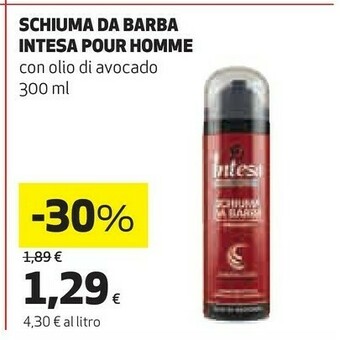 Coop Intesa Schiuma Da Barba Pour Homme offerta