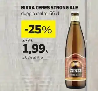Coop Ceres Birra Strong Ale Doppio Malto offerta