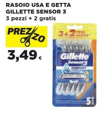 Coop Gillette Rasoio Usa E Getta Sensor 3 offerta