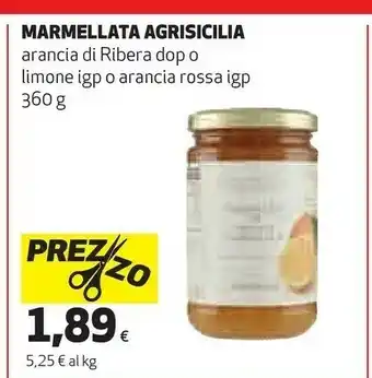 Coop Agrisicilia Marmellata Biologica Di Arancia Rossa Di Sicilia IGP 360 G(ml) offerta