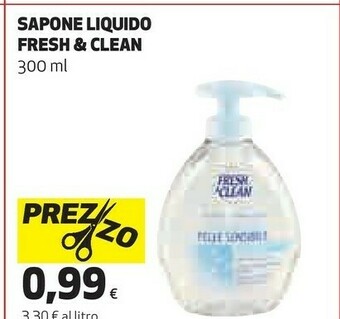 Coop Fresh & Clean Sapone Liquido offerta