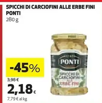 Coop Fini Modena Ponti Spicchi Di Carciofini Alle Erbe Fini offerta