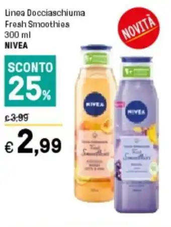 Iper La Grande Nivea Linea Docciaschiuma Fresh Smoothies 300 ml offerta