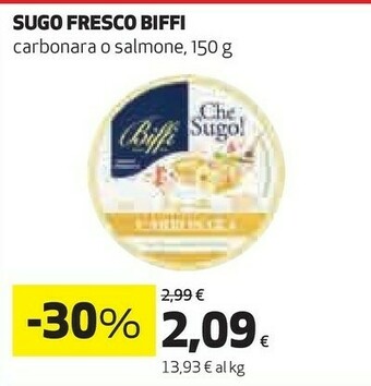 Coop Biffi Sugo Fresco Carbonara O Salmone offerta