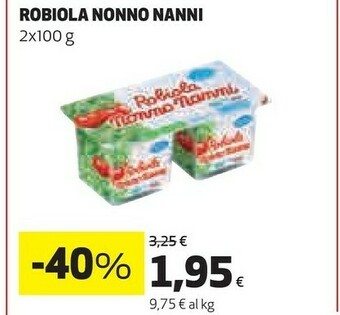 Coop Nonno Nanni Robiola 100 G(ml) offerta