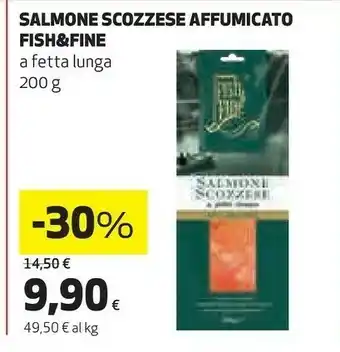 Coop Fish & Fine Salmone Scozzese Affumicato A Fetta Lunga offerta
