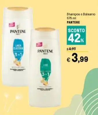 Iper La Grande Pantene Shampoo o Balsamo 675 ml offerta