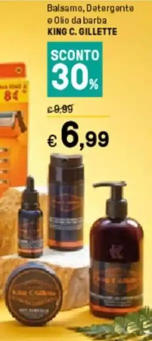 Iper La Grande King C. Gillette Balsamo, Detergente e Olio da barba offerta