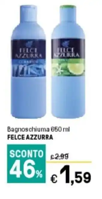 Iper La Grande Felce Azzurra Bagnoschiuma 650 ml offerta