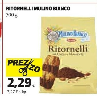 Coop Mulino Bianco Mulino Bianco Ritornelli Senza Olio Di Palma 700 G(ml) offerta