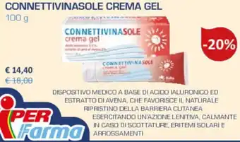 Iper La Grande Connettivinasole Crema Gel 100 g offerta