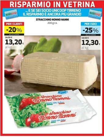 Coop Nonno Nanni Stracchino offerta