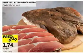 Coop Moser Speck Dell'alto Adige Stagionatura 6 Mesi offerta