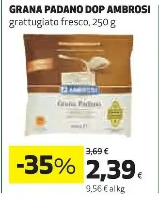 Coop Ambrosi Grana Padano Dop Grattugiato Fresco offerta