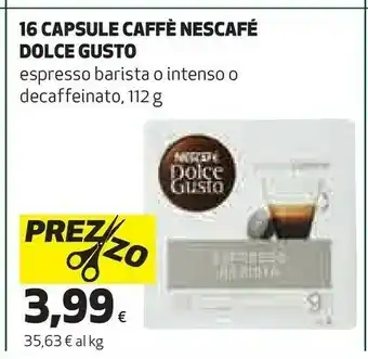 Coop Nescafé Dolce Gusto Espresso Capsule Caffè 16 Pezzo(i) offerta