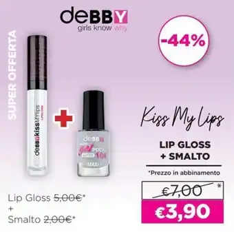 Debby Kiss My Lips Lip Gloss + Smalto
