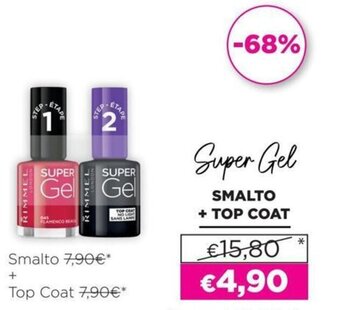 La Saponeria Rimmel Super gel Smalto + Top Coat offerta