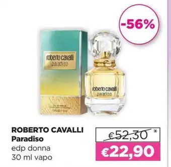 La Saponeria Roberto Cavalli Paradiso edp donna 30 ml vapo offerta