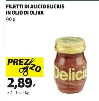 Coop Delicius Filetti Di Alici In Olio Di Oliva offerta