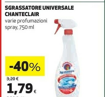 Coop Chanteclair Sgrassatore Universale offerta