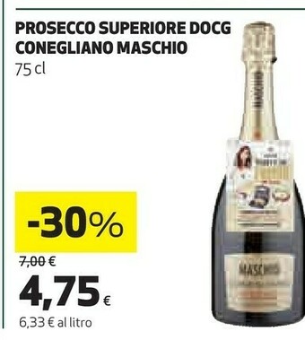 Coop Conegliano Maschio Prosecco Superiore Docg offerta