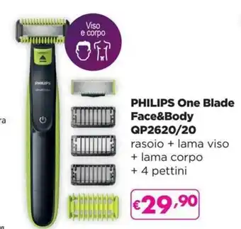La Saponeria Philips One Blade Face&Body QP2620/20 offerta