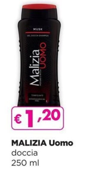 La Saponeria Malizia Uomo doccia 250 ml offerta