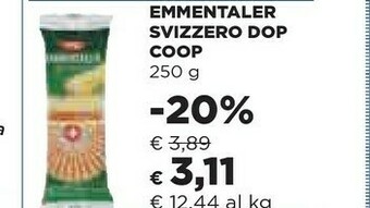 Coop Coop - Emmentaler Svizzero 250 G(ml) offerta