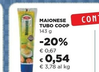 Coop Coop - Maionese 143 G(ml) offerta