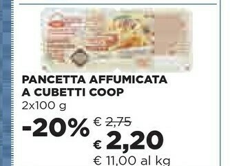 Coop Coop - Pancetta Affumicata A Cubetti 200 G(ml) offerta